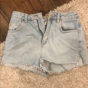 Top shop jean shorts